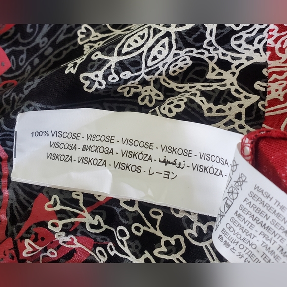 NWT Desigual Myrcella Short Sleeve Lace Dress Red, Black Size Medium - Picture 5 of 12